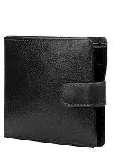 Adpel Leather Wallet With Coin Purse and Tab Closure