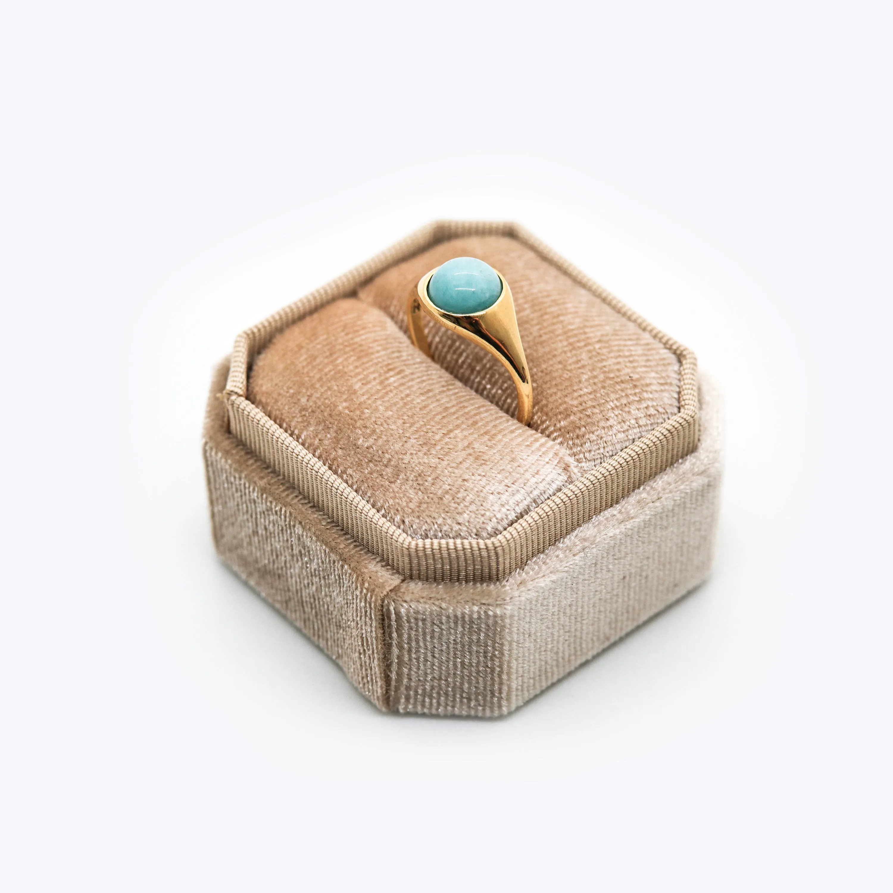 Amazonite Ring, Solid 14k Gold | ONE-OF-A-KIND