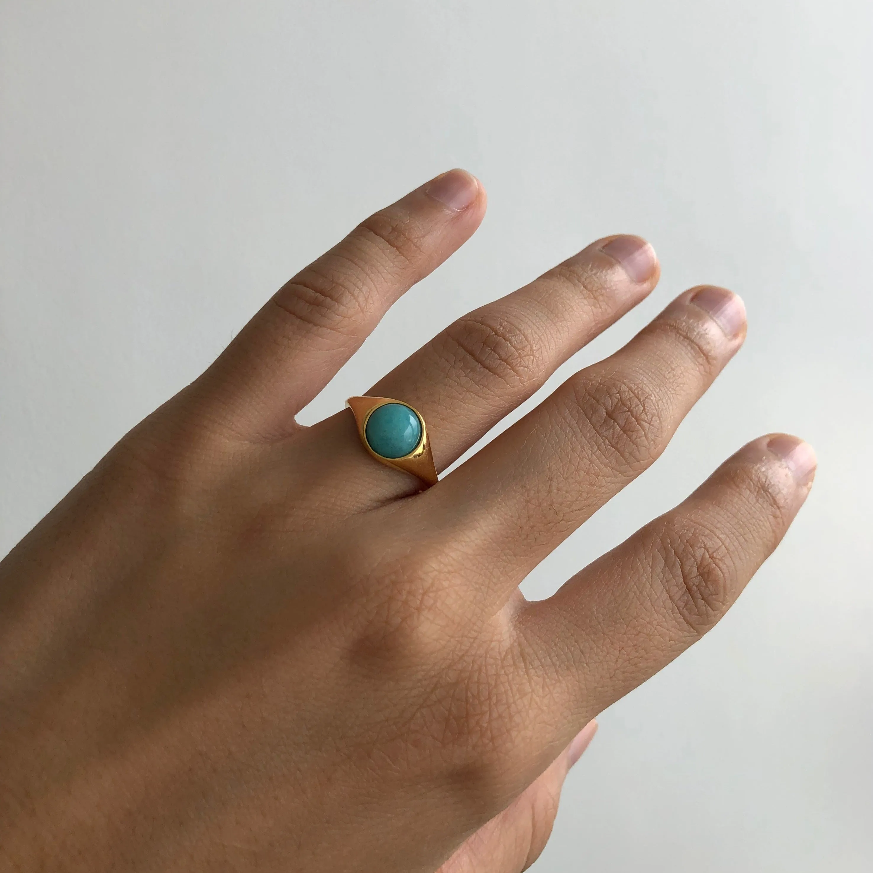 Amazonite Ring, Solid 14k Gold | ONE-OF-A-KIND