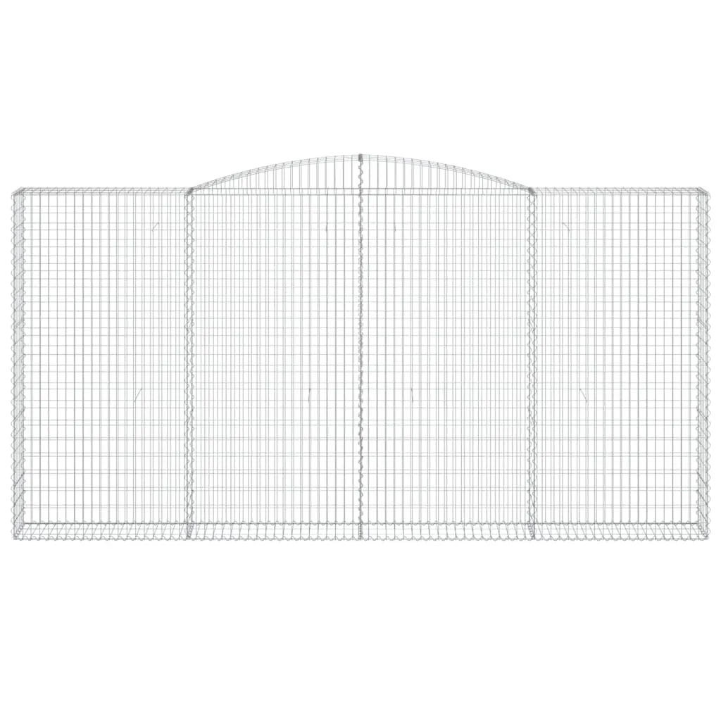 Arched Gabion Baskets 10 pcs 400x30x200/220 cm Galvanised Iron