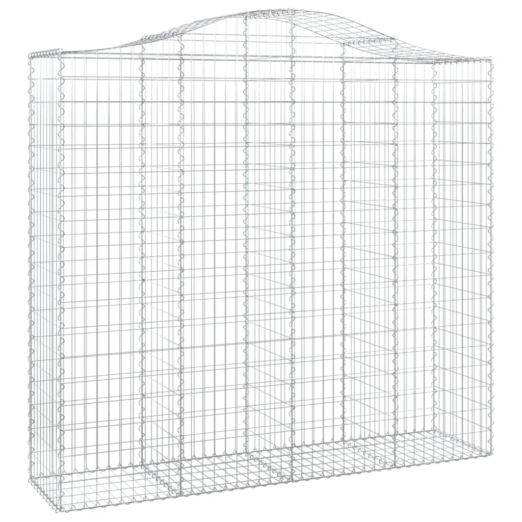 Arched Gabion Baskets 13 pcs 200x50x180/200 cm Galvanised Iron