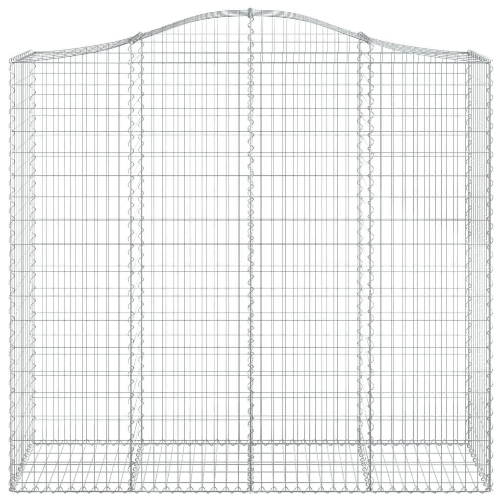 Arched Gabion Baskets 13 pcs 200x50x180/200 cm Galvanised Iron
