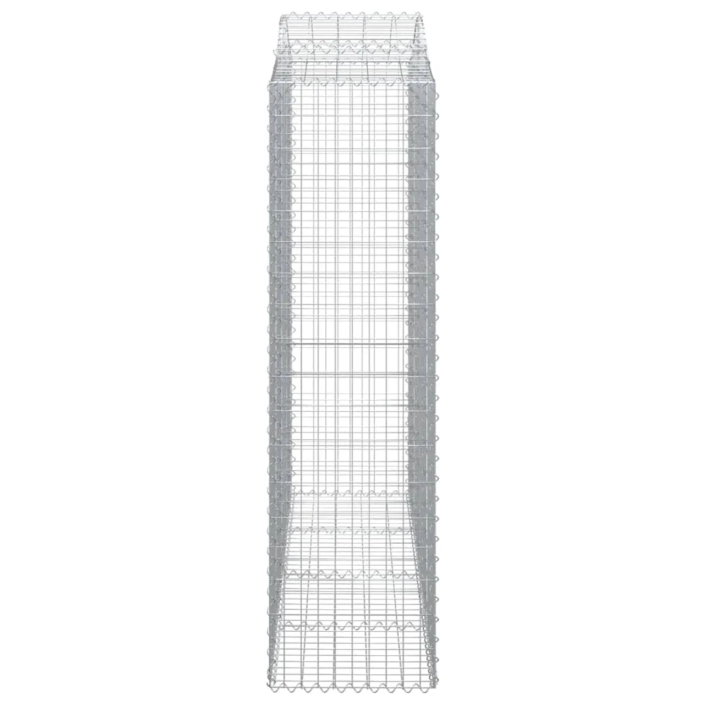 Arched Gabion Baskets 14 pcs 200x50x180/200 cm Galvanised Iron
