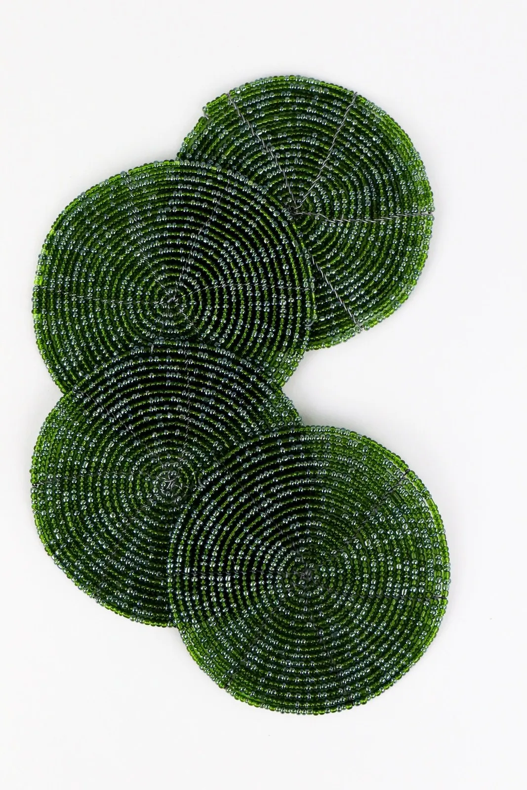 Beaded Coasters Set of 4