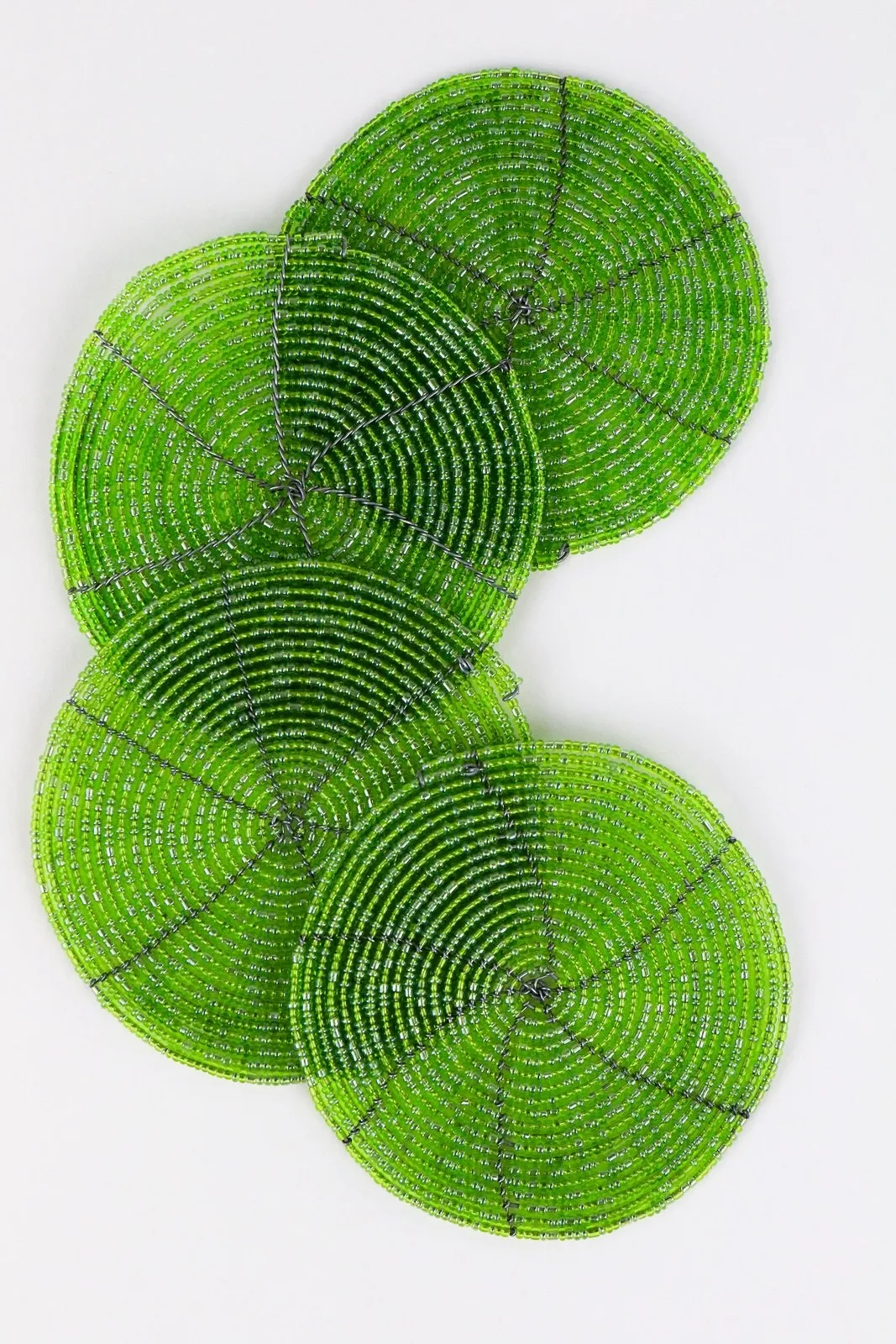 Beaded Coasters Set of 4