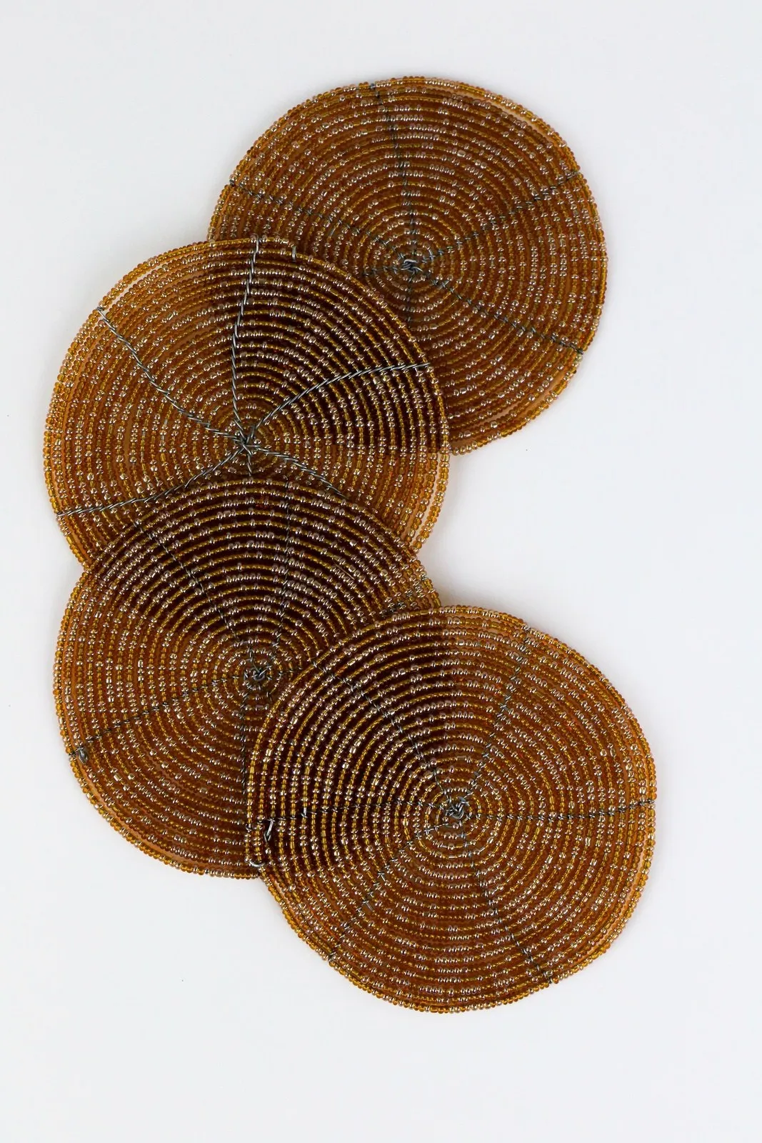 Beaded Coasters Set of 4