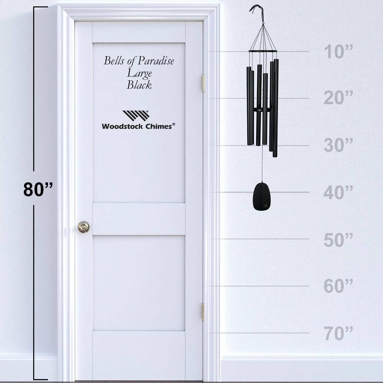 Bells of Paradise - Black, 44-Inch