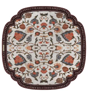 Bohemian Garden White Cutout Vinyl Placemat