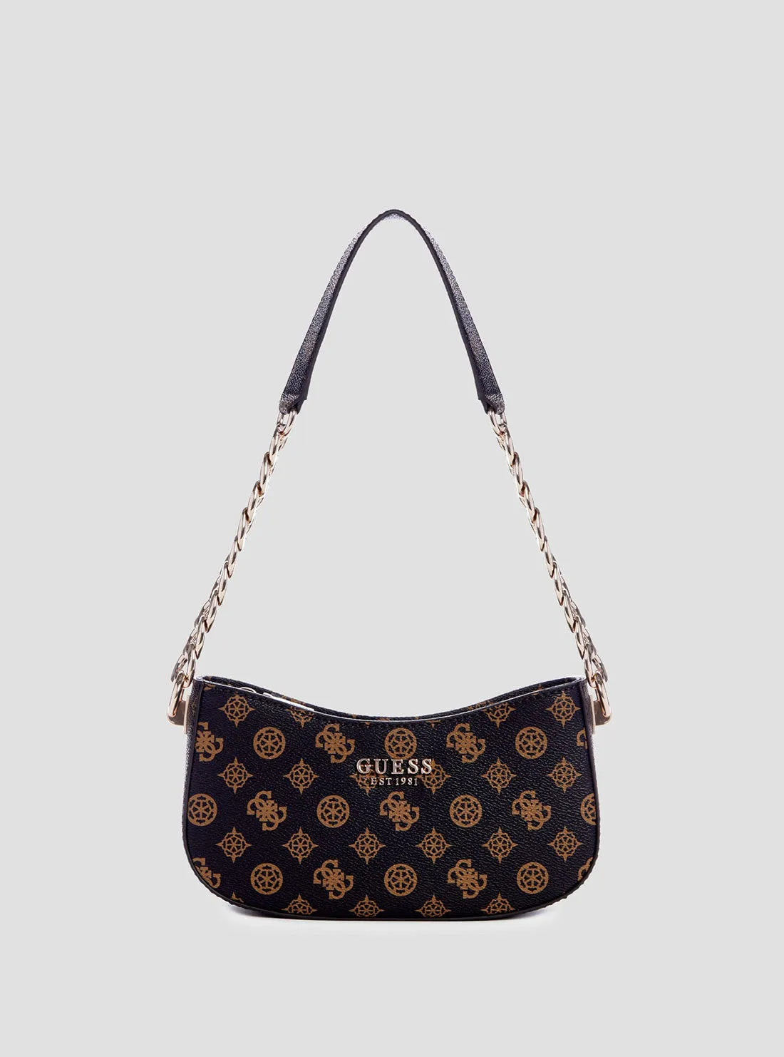 Brown Logo Evelune Shoulder Bag