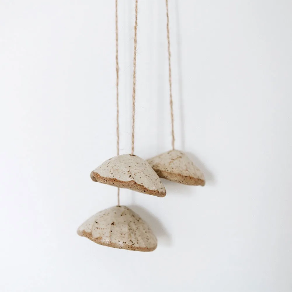 Brown Stoneware Wind Chimes