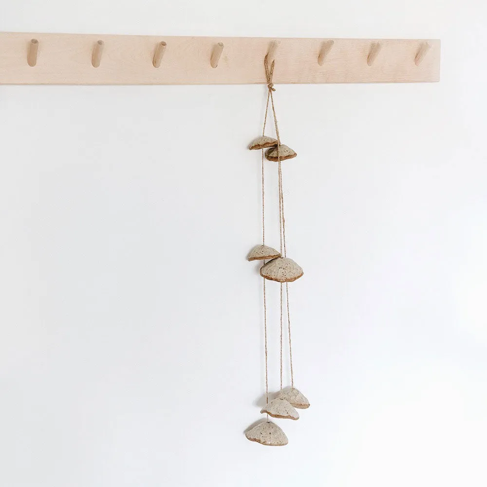 Brown Stoneware Wind Chimes