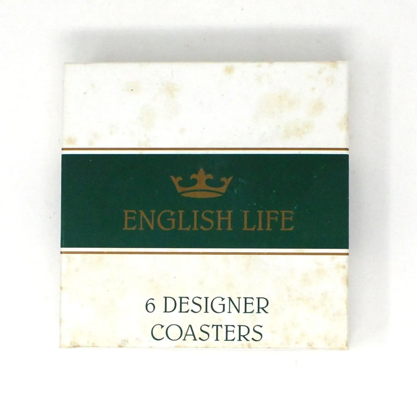 Coasters, English Life Designer Coasters, Traditional Christmas Tree Image, Set of 6, England Vintage