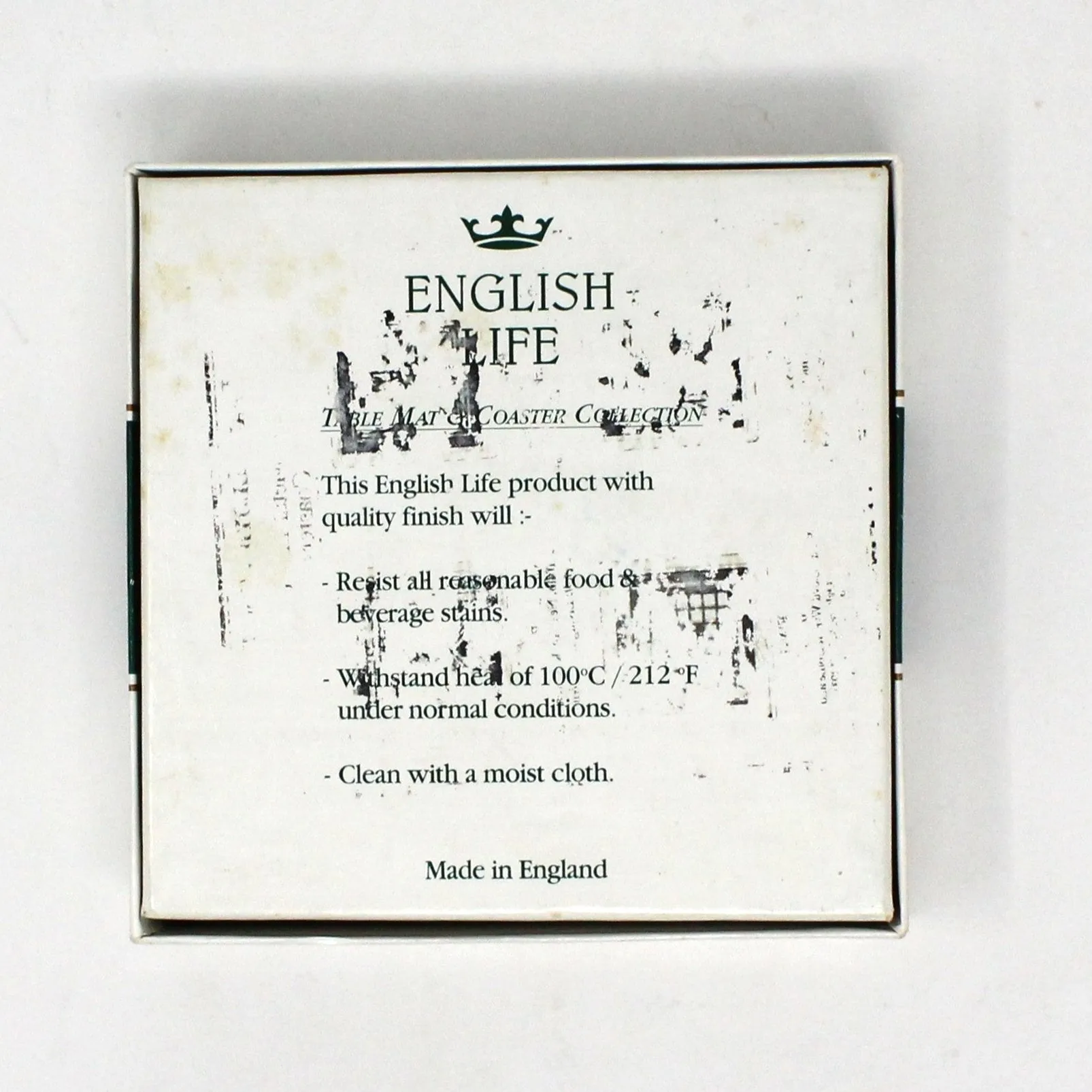 Coasters, English Life Designer Coasters, Traditional Christmas Tree Image, Set of 6, England Vintage