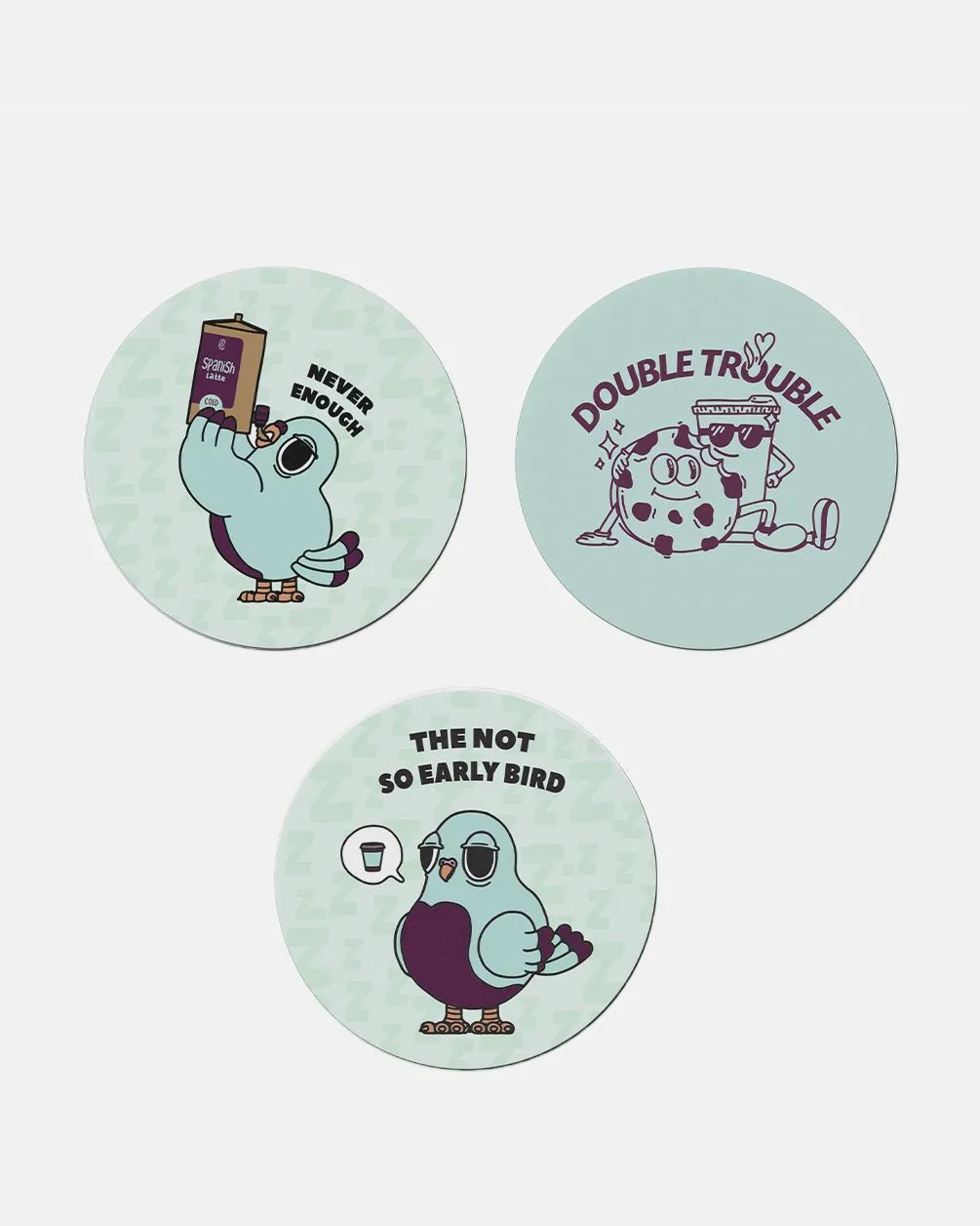 Coasters Pack of 3