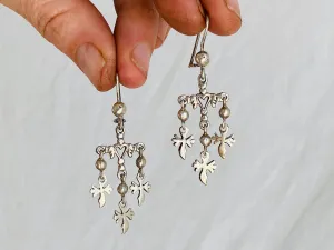 Cruz de Yalalag Earrings. .925 Silver. Mexico. Frida Kahlo