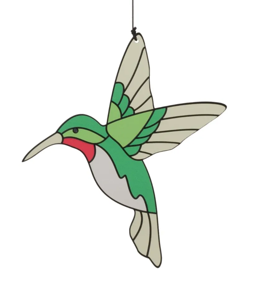 Floral Humming Bird Chime 32"