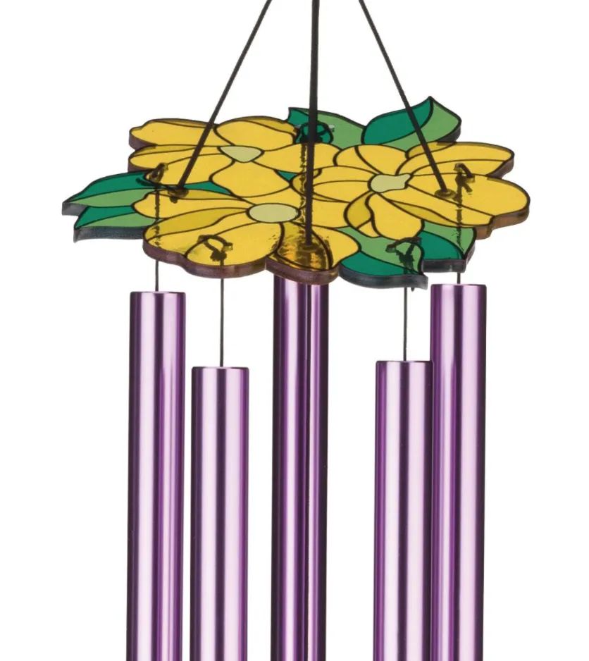 Floral Humming Bird Chime 32"