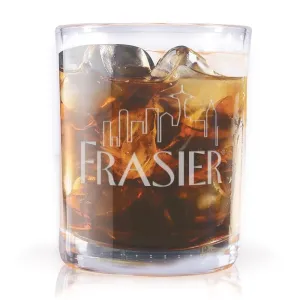 Frasier Logo Rocks Glass