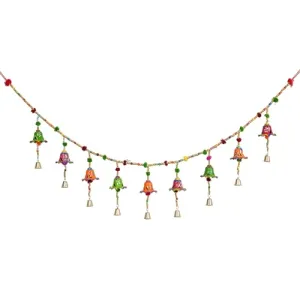 JAYVI CREATIONS Torans for Main Door Wall Hanging Bandhanwar for Entrance Door Bandarwal for Festive Home Decoration - Decoration Items for Home Décor-D4,(Pack of 1)