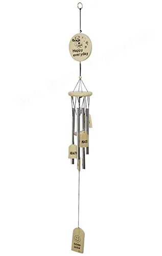 Laurant Wood Metal Wind Chime (Multicolour, 35 Inch)