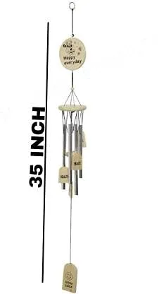 Laurant Wood Metal Wind Chime (Multicolour, 35 Inch)