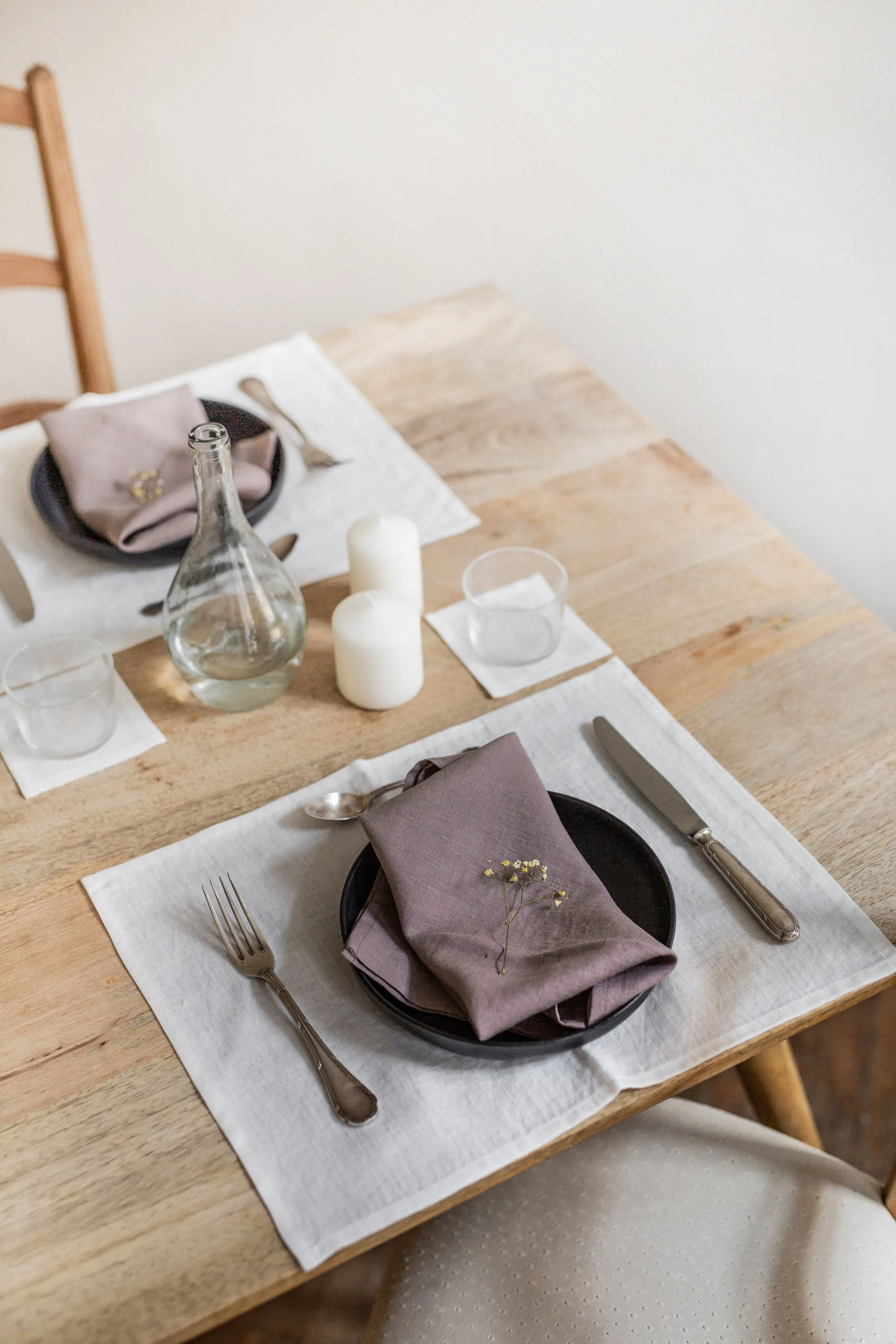 Linen placemats set of 2 by AmourLinen
