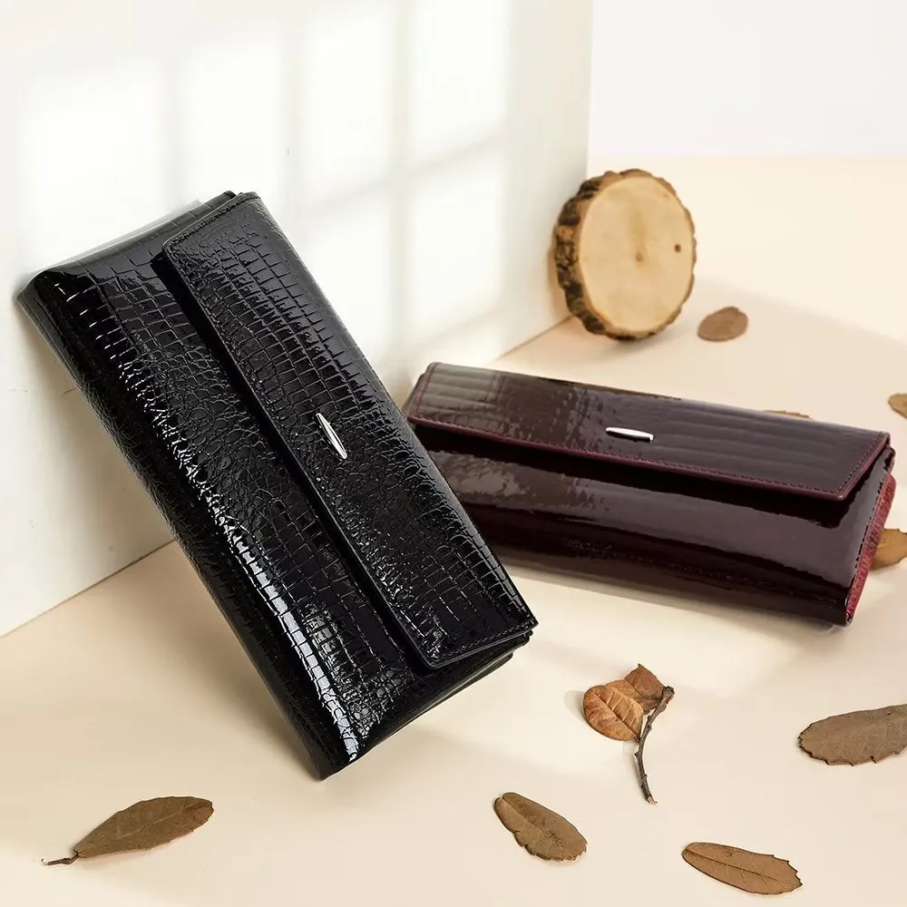 Luxury CrocLeather Long Wallets