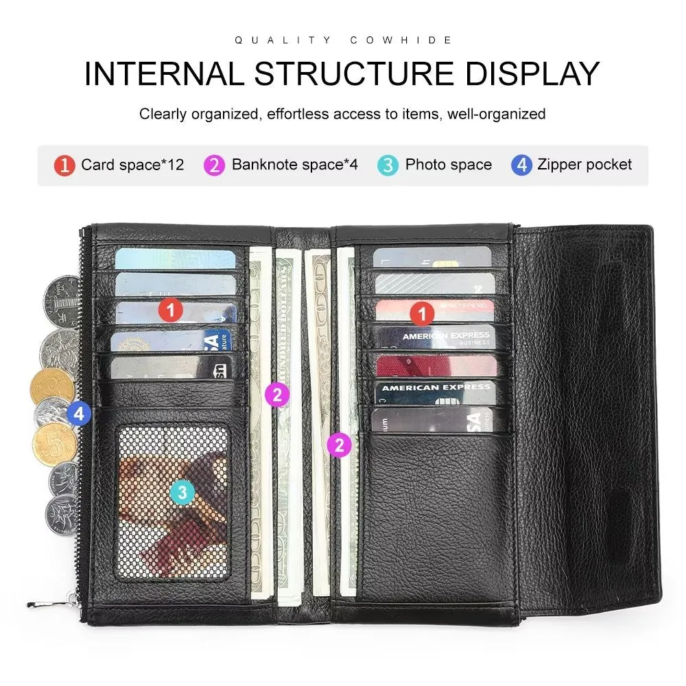 Luxury CrocLeather Long Wallets