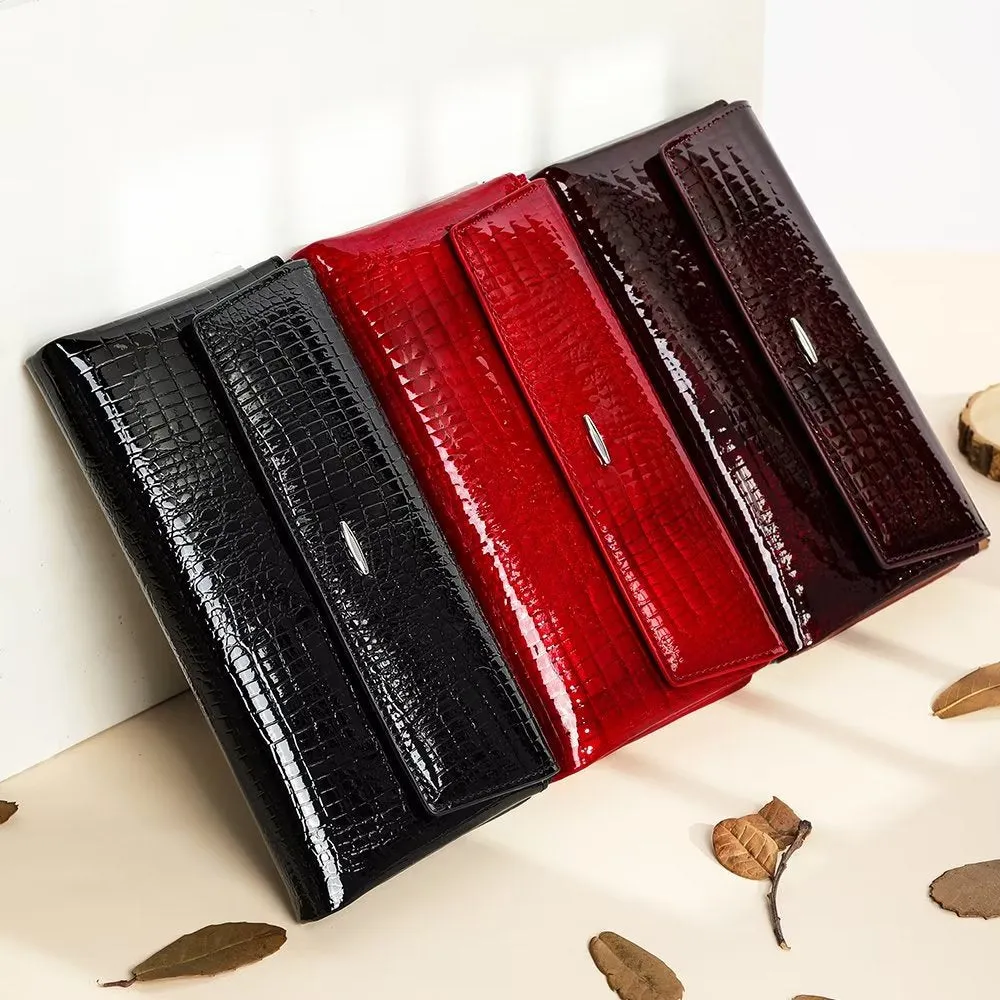 Luxury CrocLeather Long Wallets