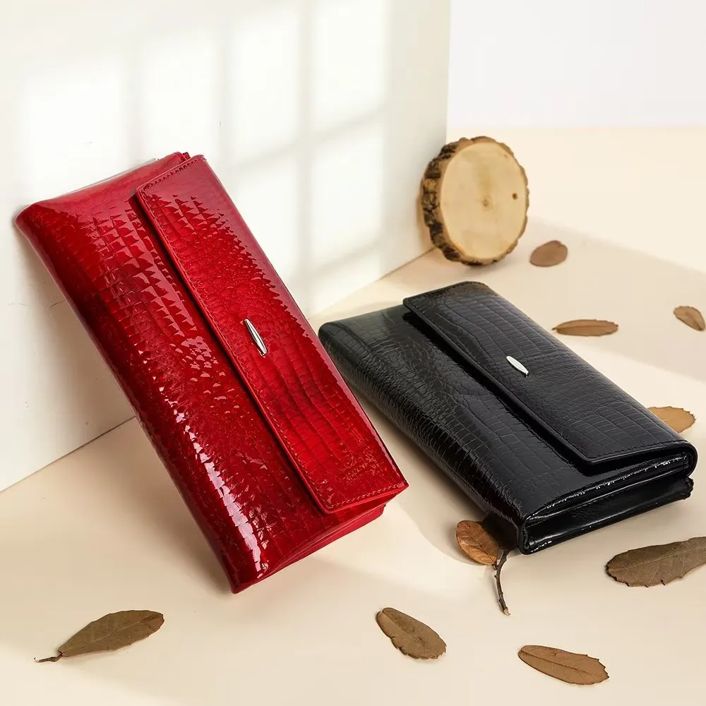 Luxury CrocLeather Long Wallets