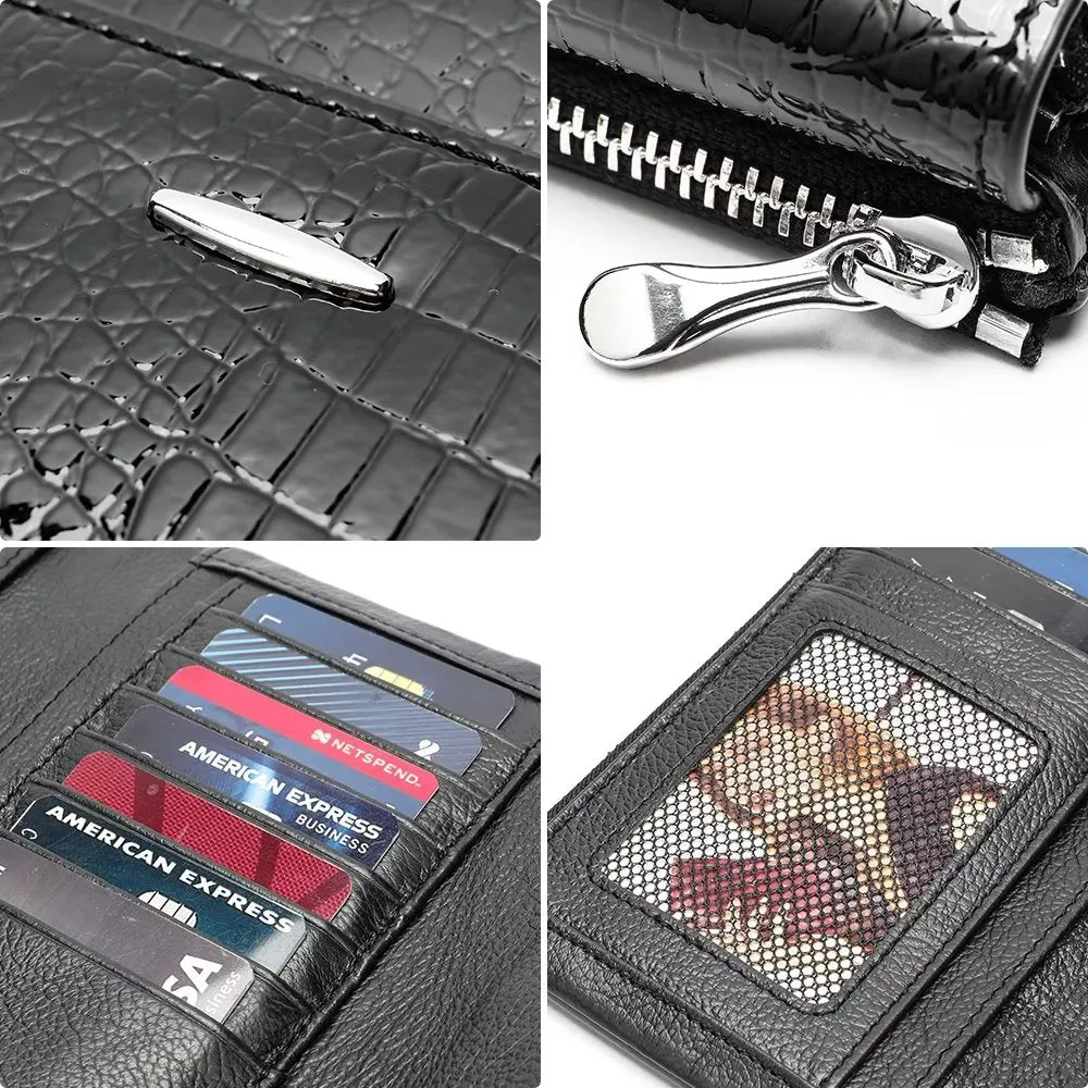 Luxury CrocLeather Long Wallets
