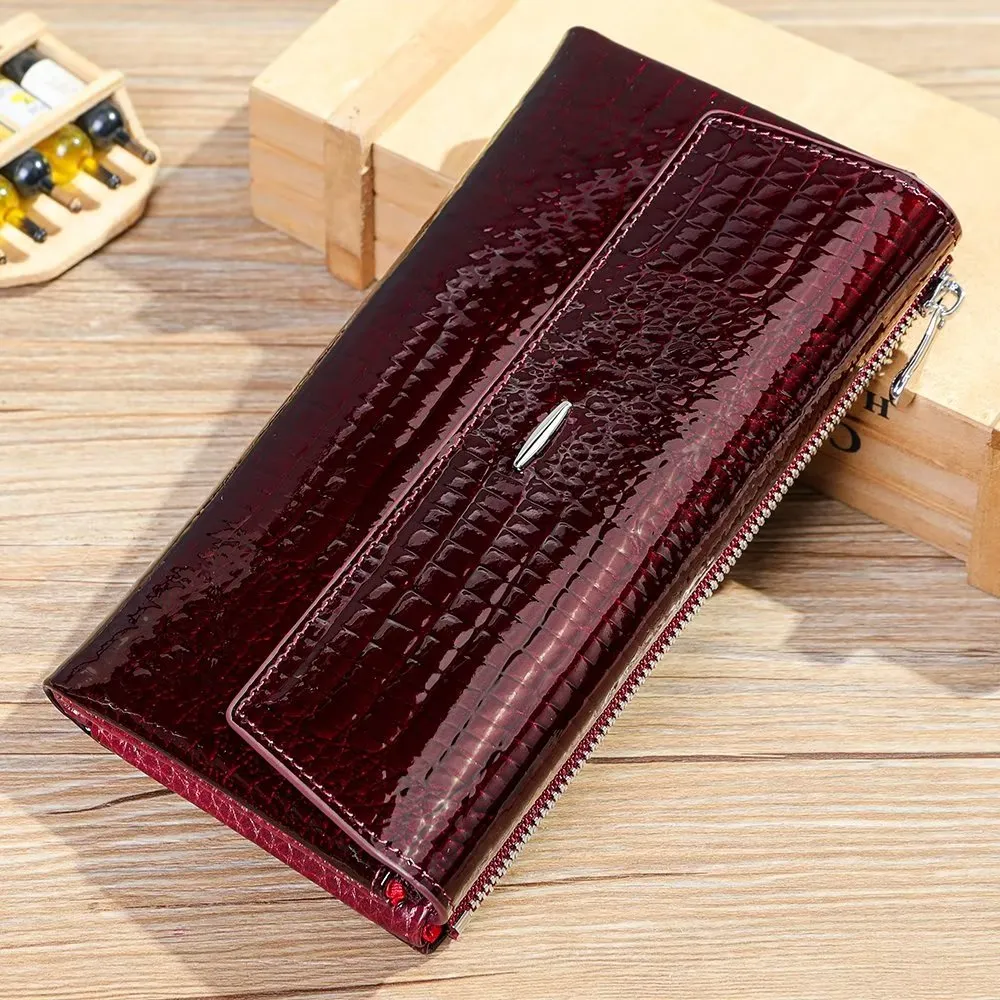Luxury CrocLeather Long Wallets