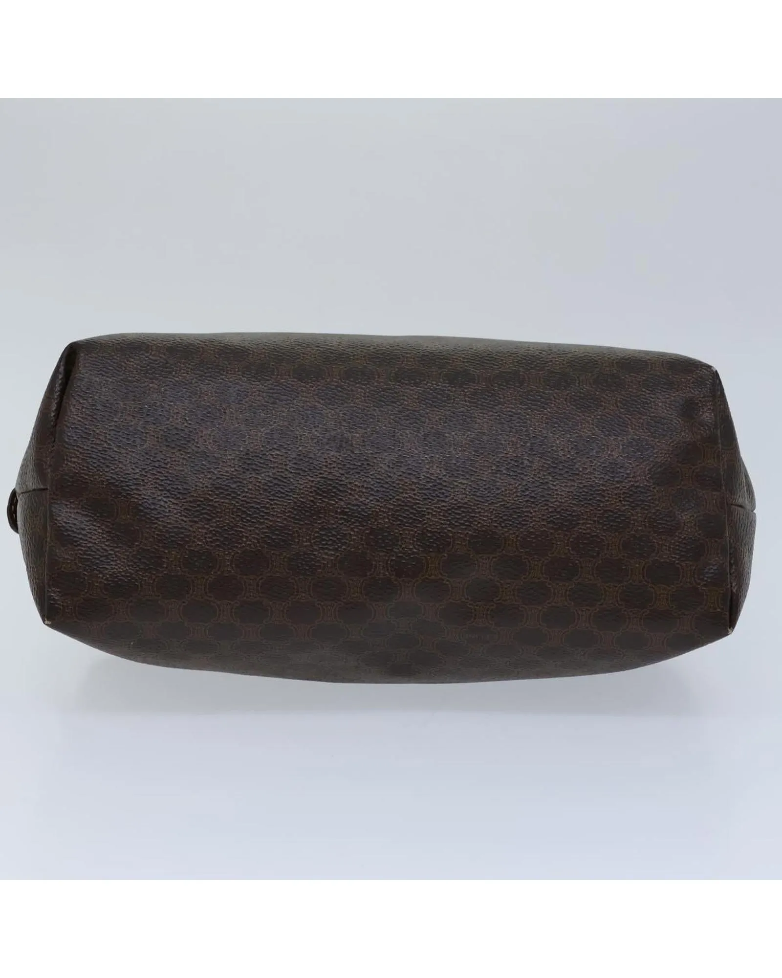 Macadam Canvas Pouch in Brown PVC Leather