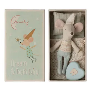 Maileg Tooth fairy mouse, Little brother in  matchbox