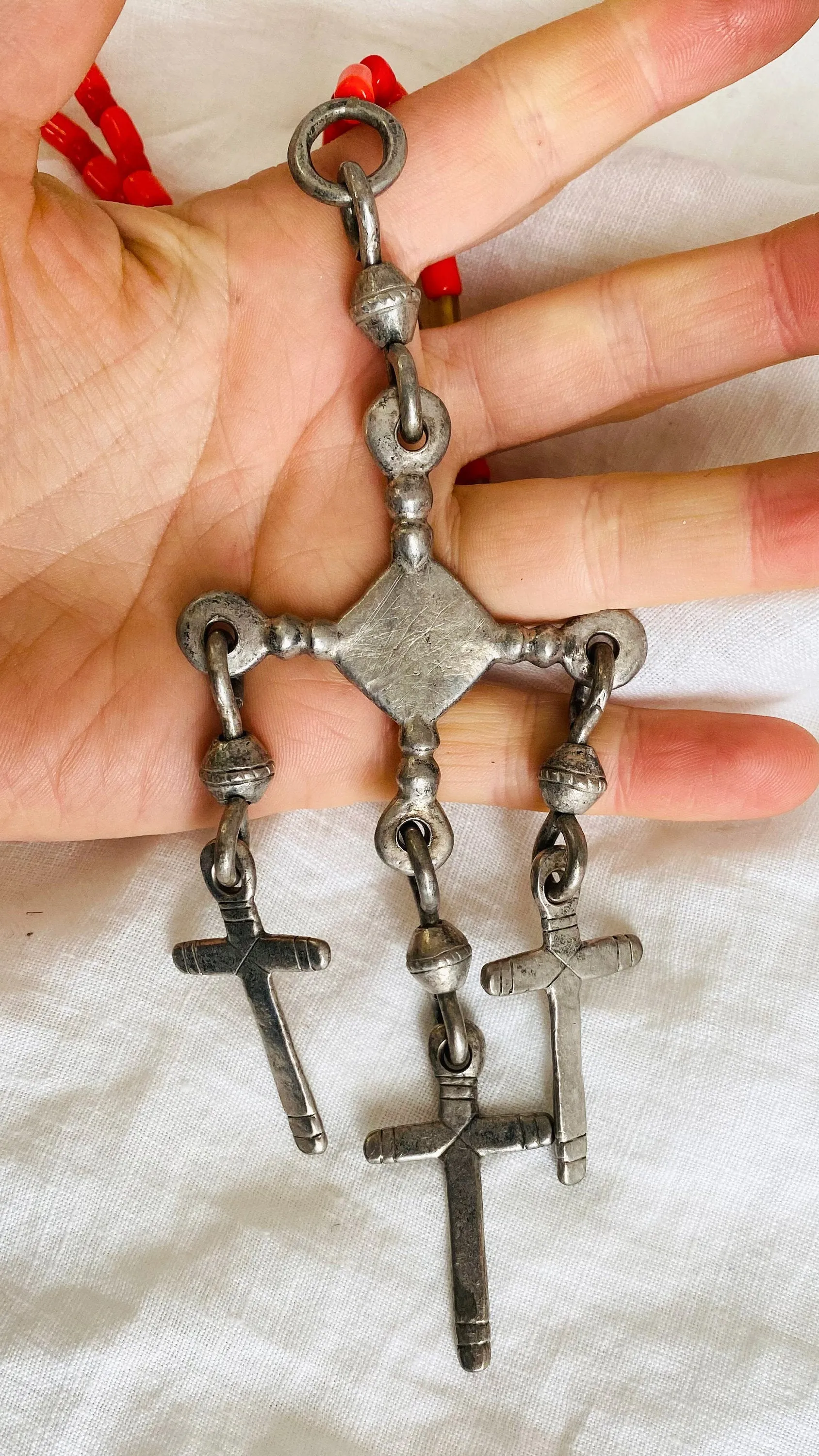 Old Yalalag Necklace. Amber. Oaxaca, Mexico
