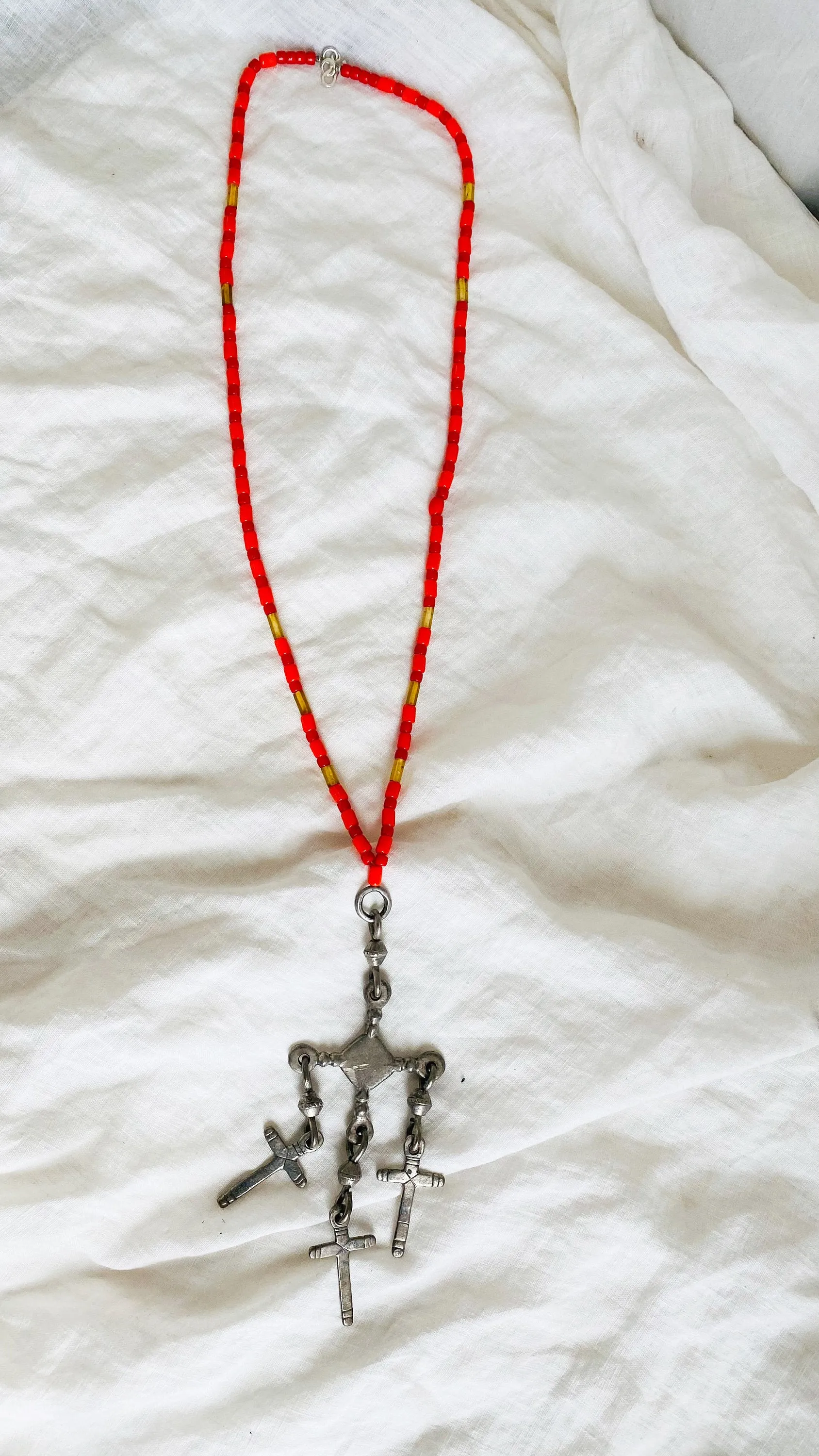 Old Yalalag Necklace. Amber. Oaxaca, Mexico