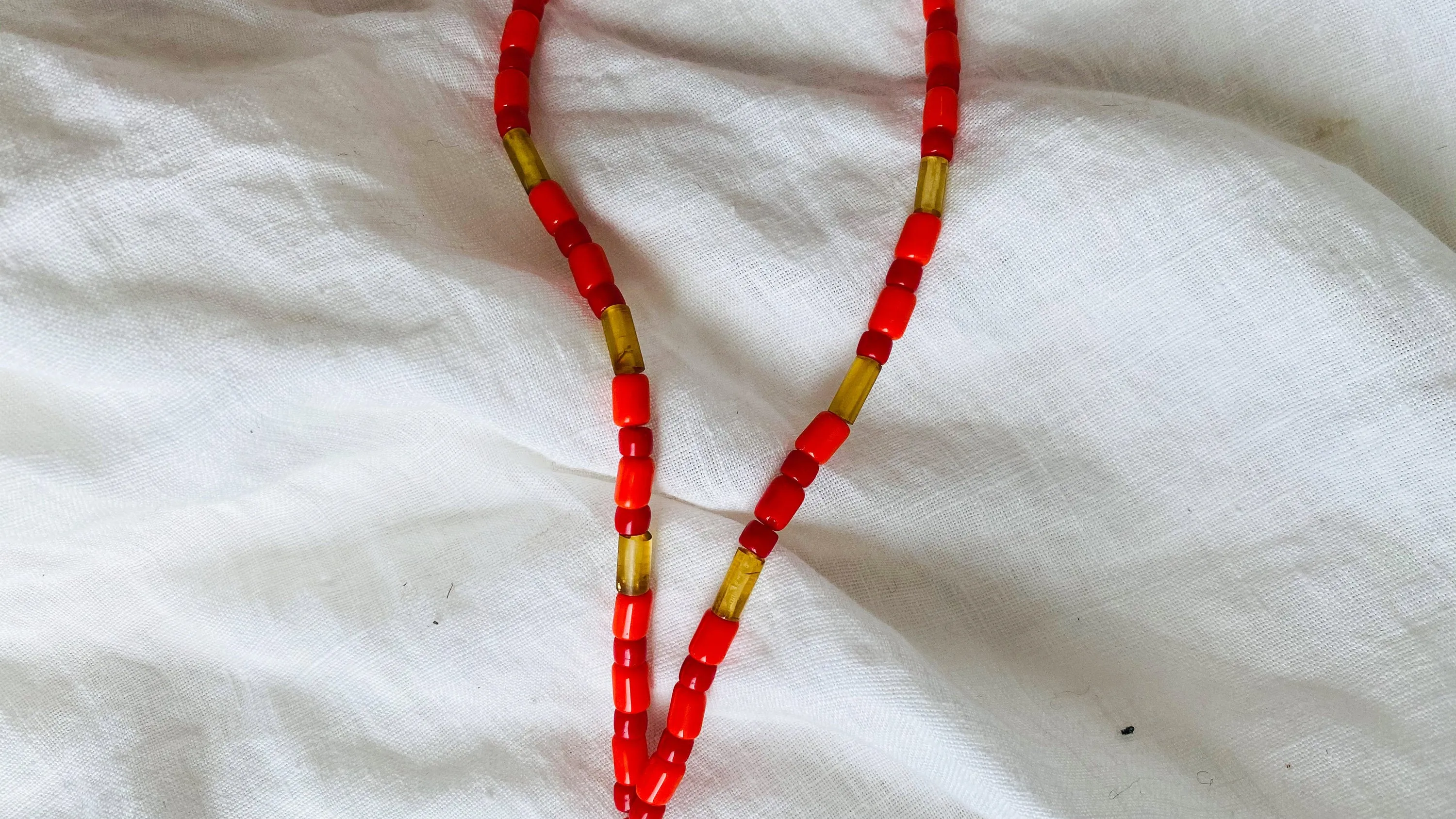 Old Yalalag Necklace. Amber. Oaxaca, Mexico