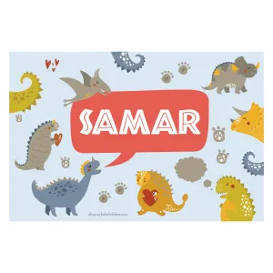 Personalised Themed Tablemat - Dinosaur