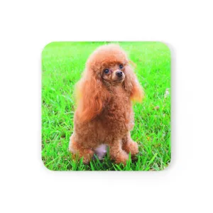 Poodle Coasters - Set of 4 Hardboard Coasters - Radiant Red Poodles - Mother To Be