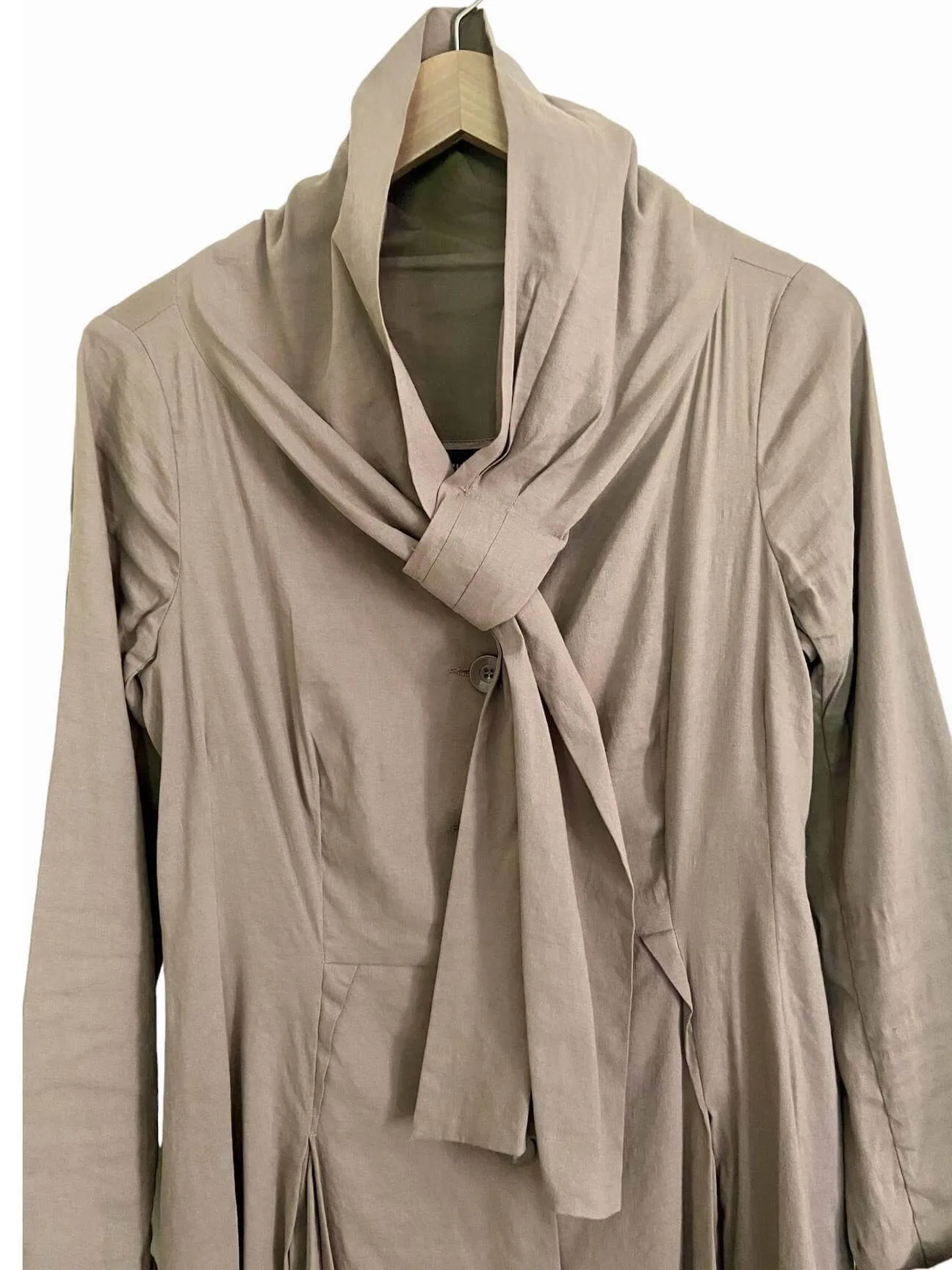 Soft Summer Linen Twill Duster Jacket