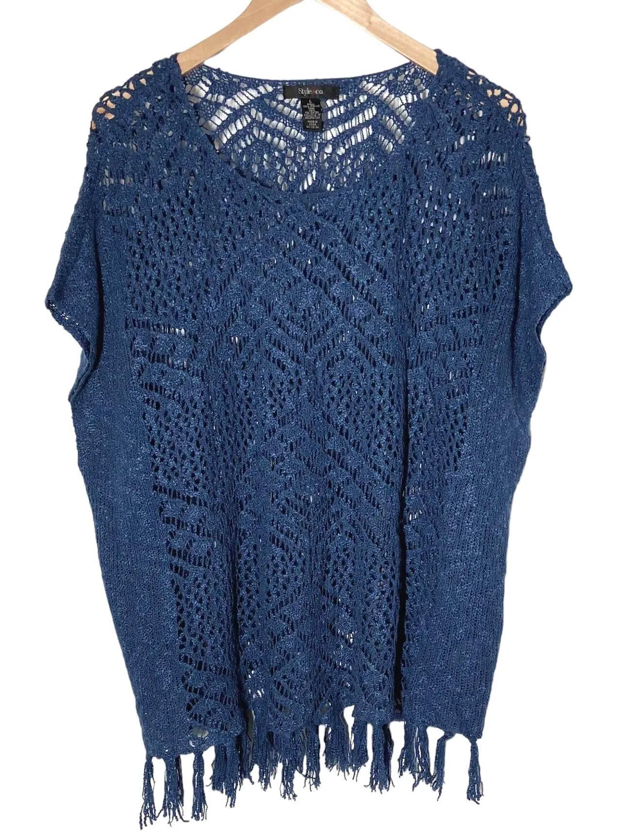 Soft Summer Open Knit Fringe Sweater