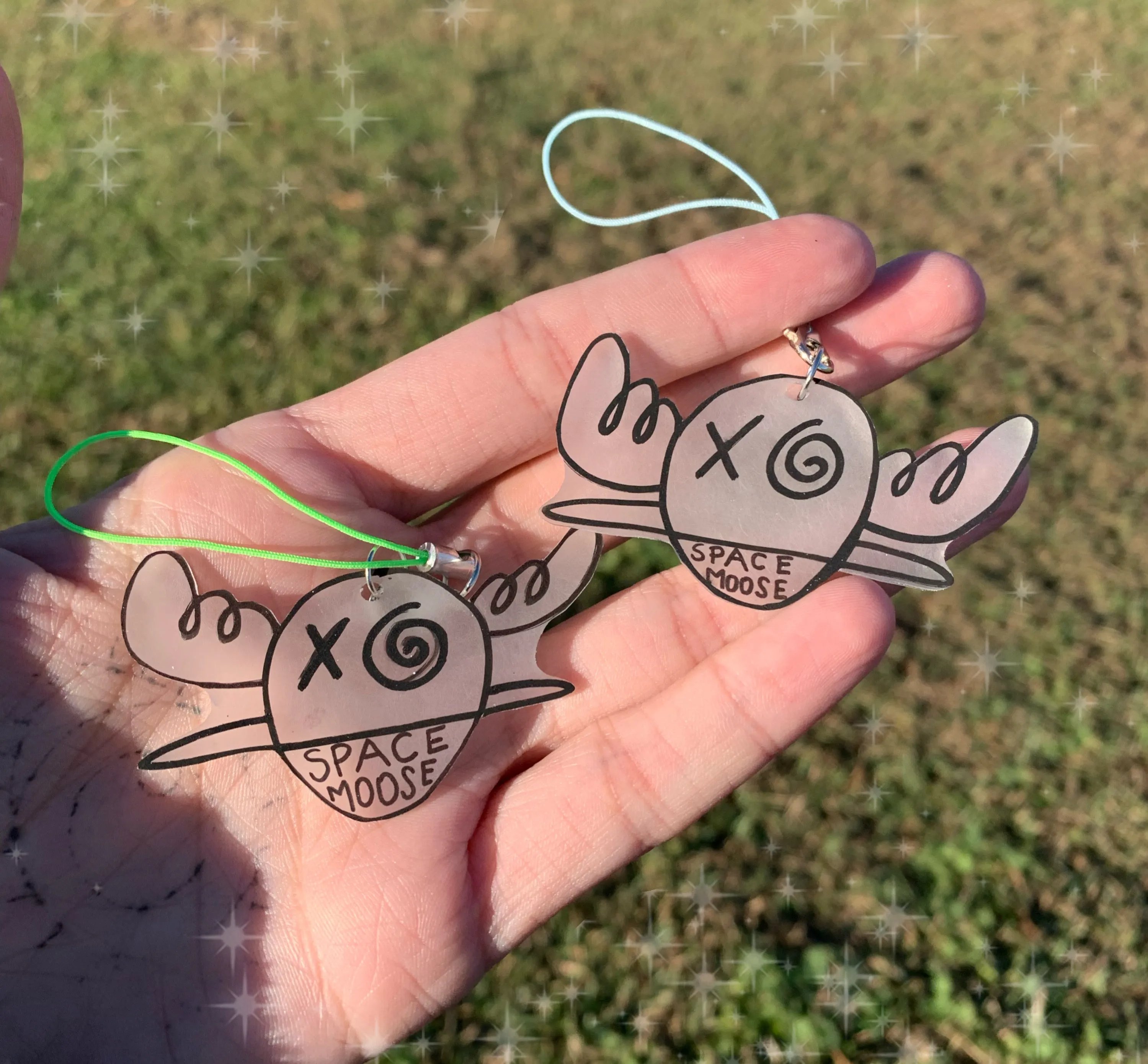 Space Moose Keychain