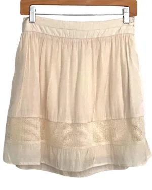 Warm Spring Creme Pocket Mini Skirt