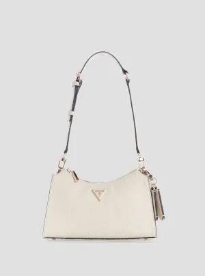 White Cresidia Top Zip Shoulder Bag